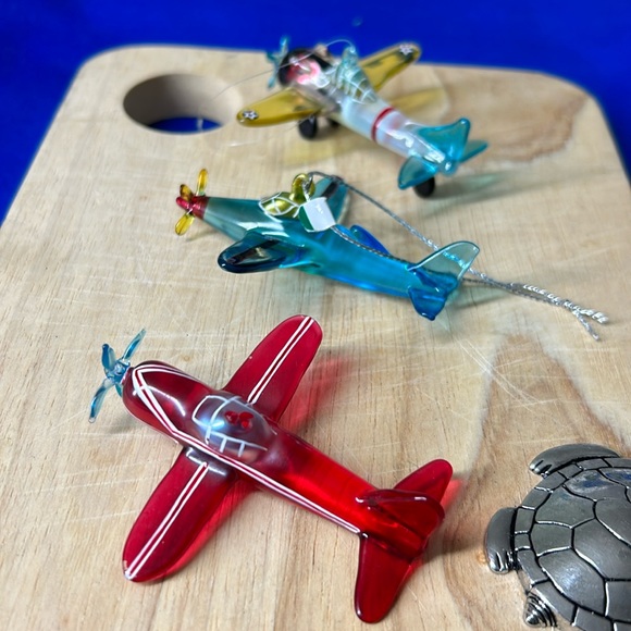 🖤Glass 2 of Airplane ✈️ ornament set + Free red one - Picture 5 of 14